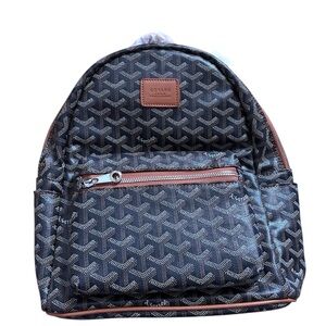 Fashion Lux Black and Tan Backpack